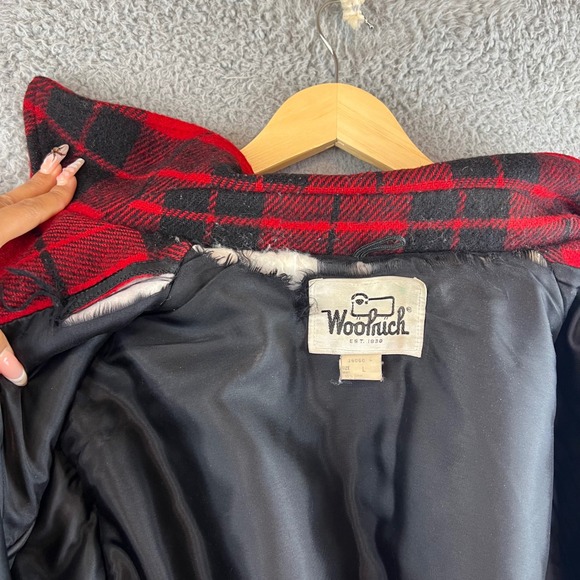 Vintage Woolrich Mackinaw Buffalo Plaid Wool Hunting Jacket Size Large - Picture 5 of 10